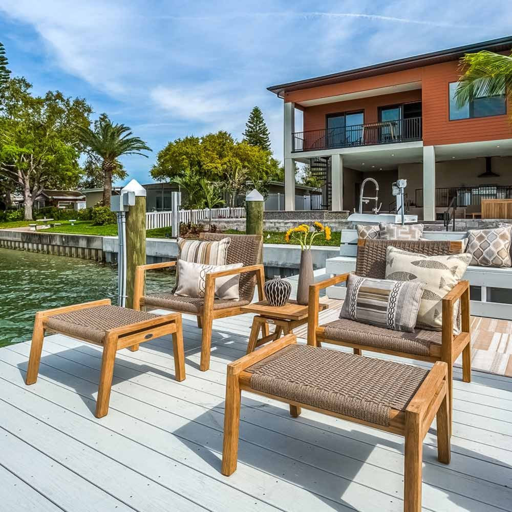 Royal Teak Collection Admiral Ottoman