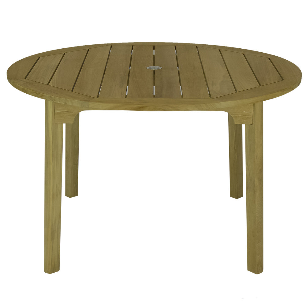 Royal Teak Collection Round Admiral Teak Dining Table, 50-Inch