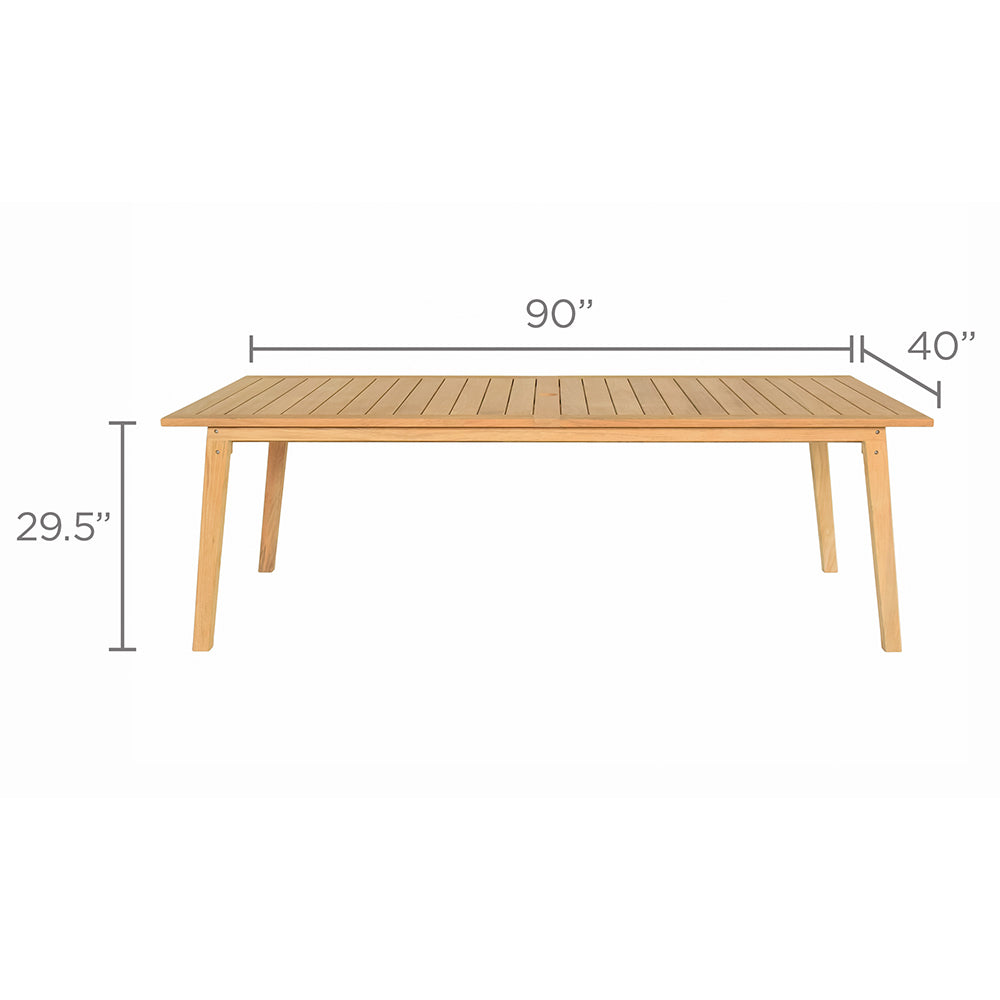 Royal Teak Collection Admiral Dining Table, 40x90-Inches