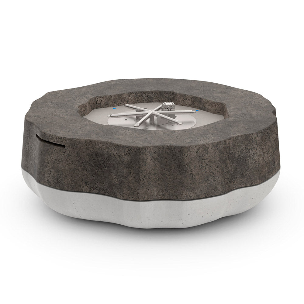 American Fyre Designs Meadow 48-Inch Round GFRC Chat Height Fire Table