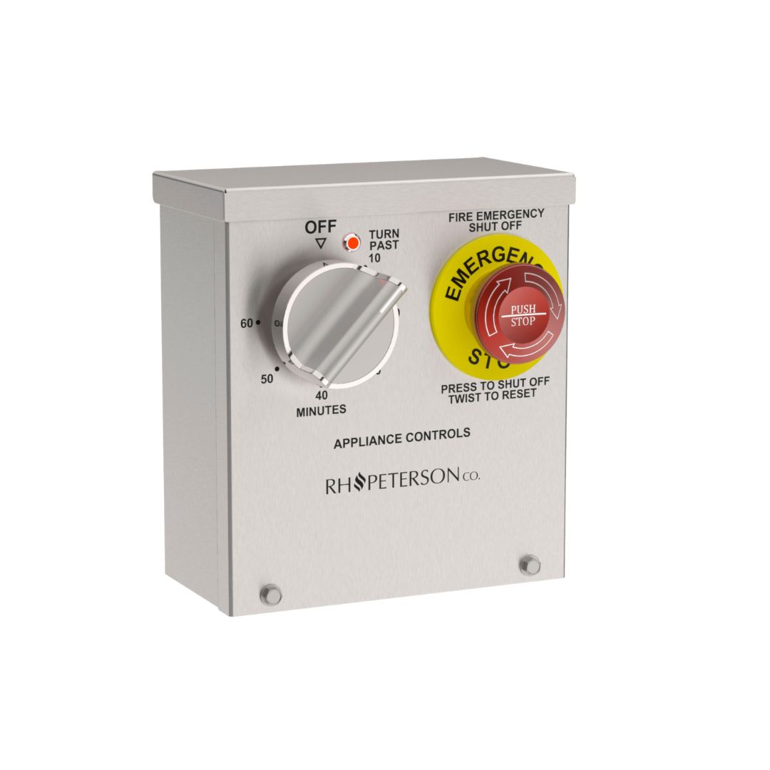 American Fyre Designs 240V Commercial Emergency Stop and Electric Timer Wall Control