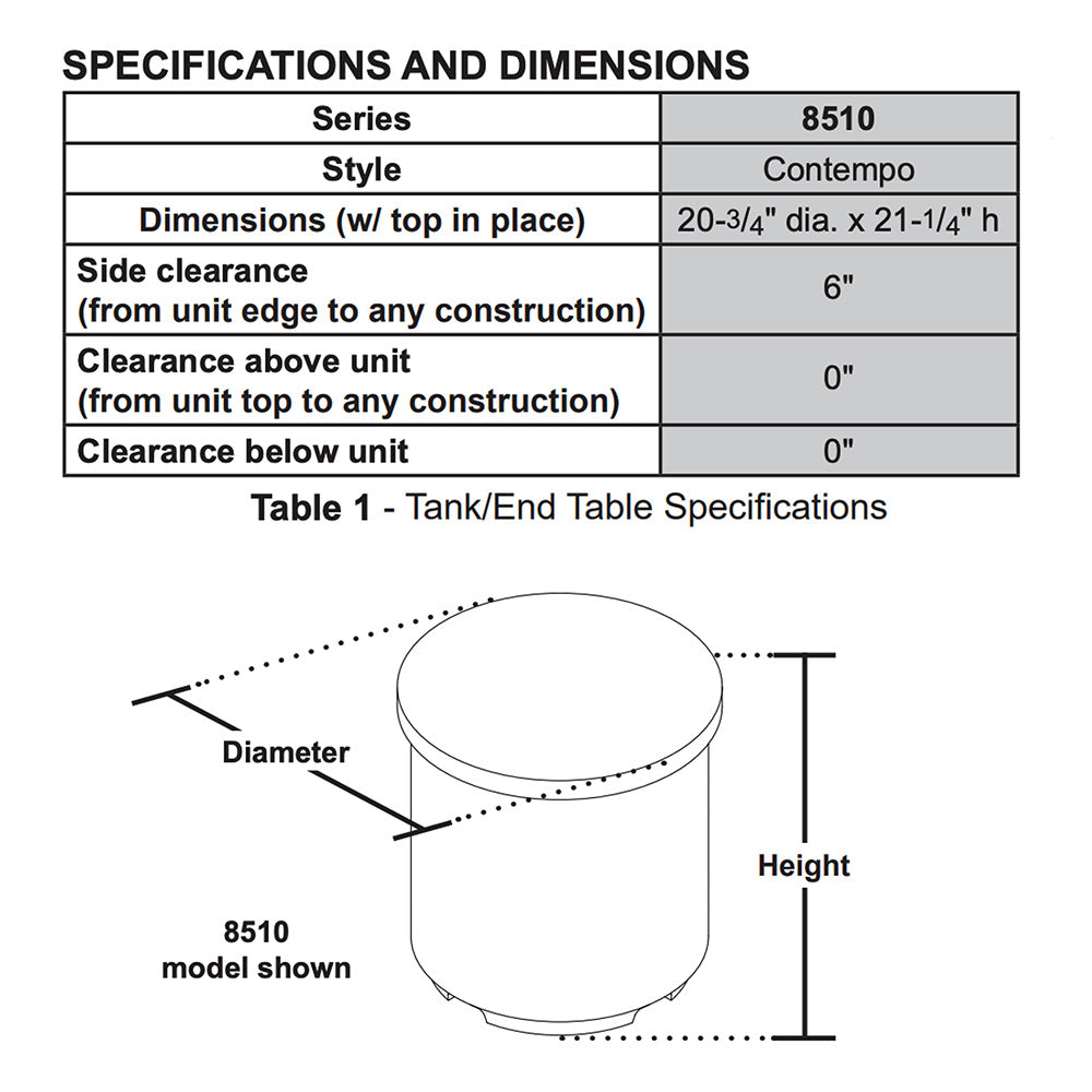 American Fyre Designs Reclaimed Wood Contempo Propane Tank Cover