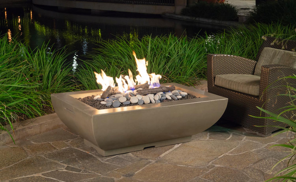 American Fyre Designs Bordeaux GRFC Rectangle 50-Inch Fire Bowl