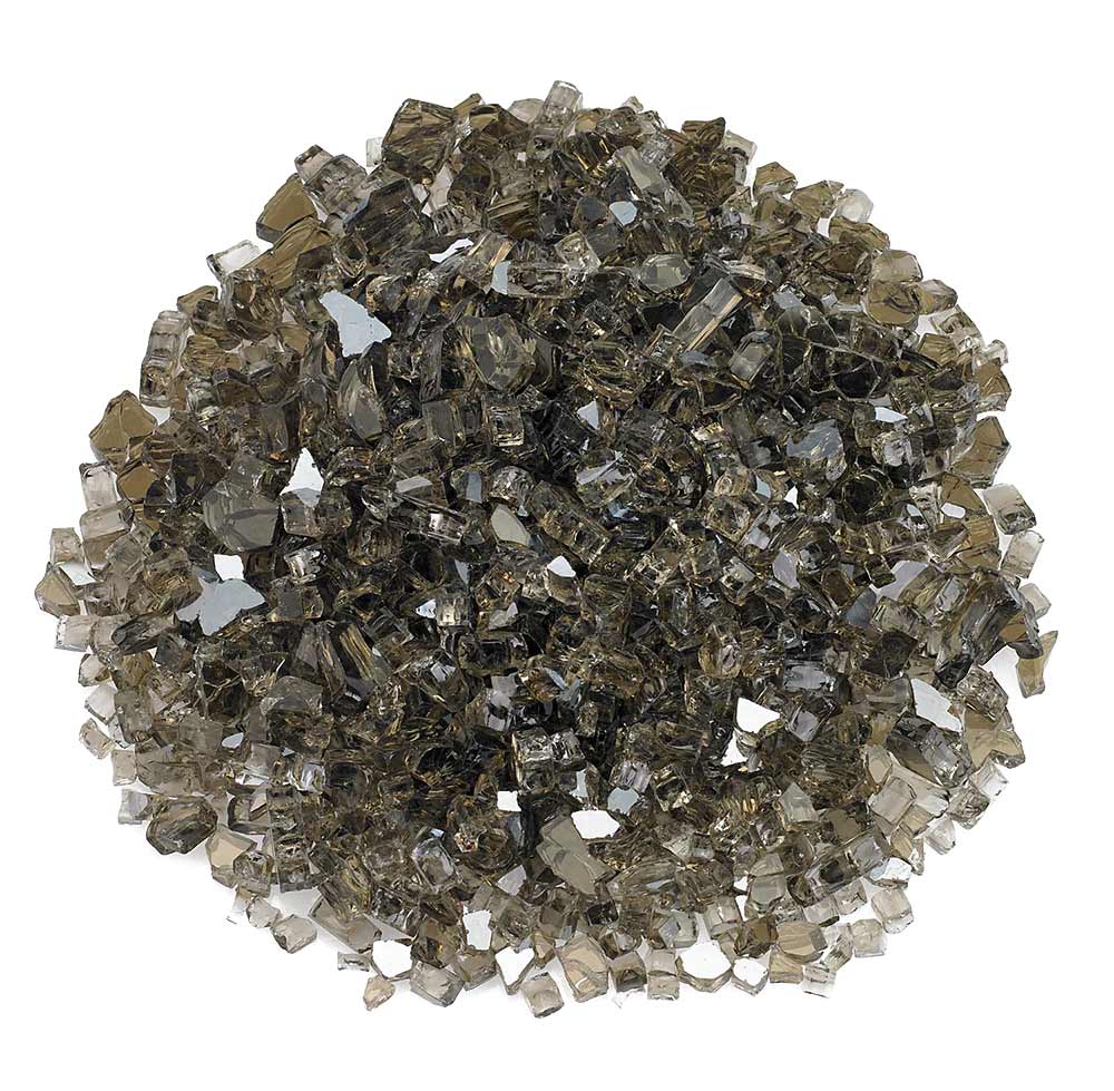 American Fire Glass 1/4-Inch Premium Fire Glass, 10 lbs, Bronze Reflective
