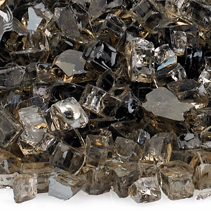 American Fire Glass 1/4-Inch Premium Fire Glass, 10 lbs, Bronze Reflective