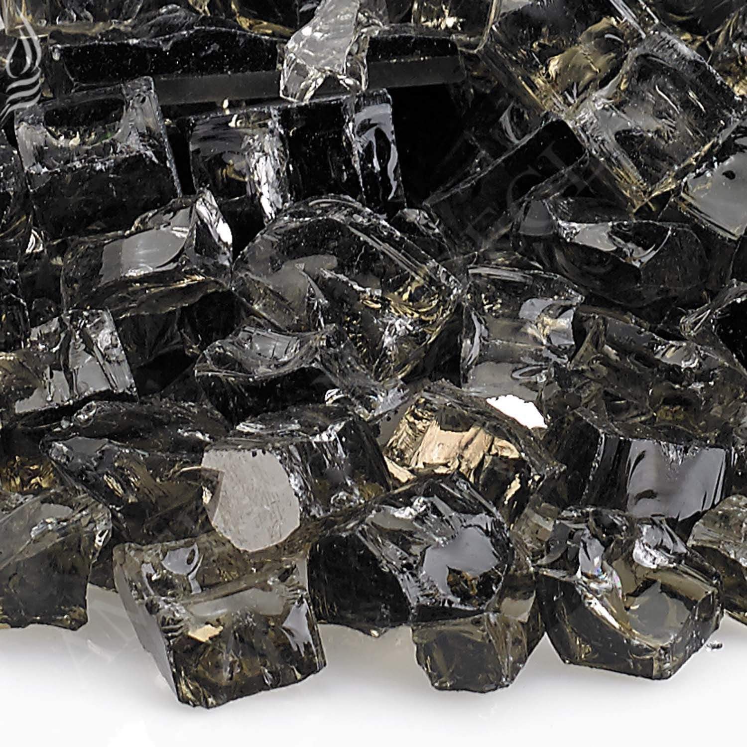 American Fire Glass 1/2-Inch Premium Fire Glass, 10 lbs, Bronze Reflective