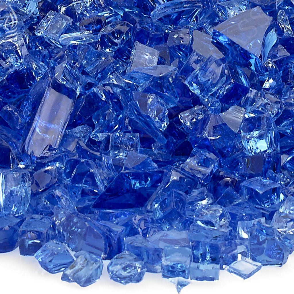American Fire Glass 1/4-Inch Classic Fire Glass, 10-Pounds, Cobalt Blue