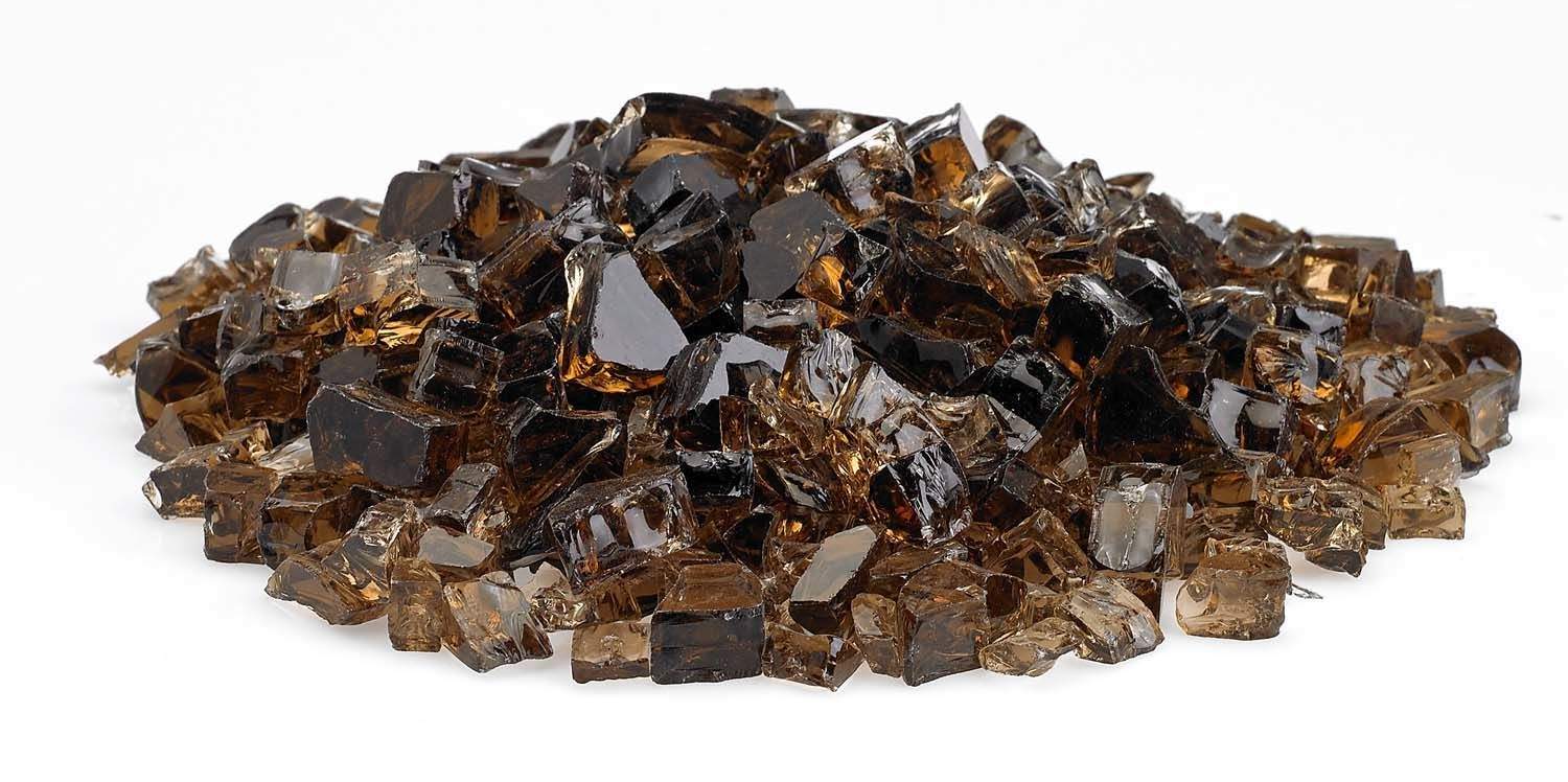 American Fire Glass 1/2-Inch Classic Fire Glass, 10-Pounds, Copper