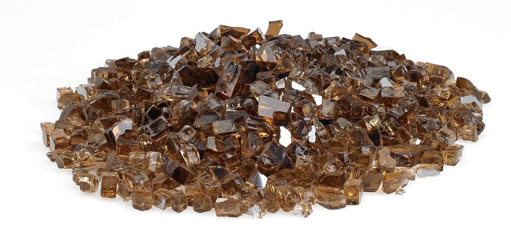 American Fire Glass 1/4-Inch Premium Fire Glass, 10 lbs, Copper Reflective