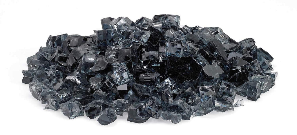 American Fire Glass 1/2-Inch Classic Fire Glass, 10 lbs, Grey