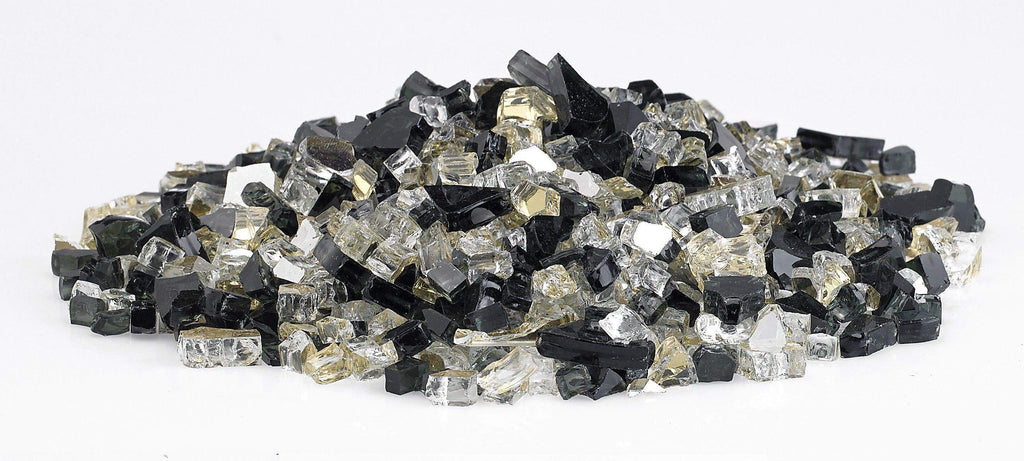 American Fire Glass 1/2-Inch Premium Fire Glass, 10 lbs, Las Vegas Reflective