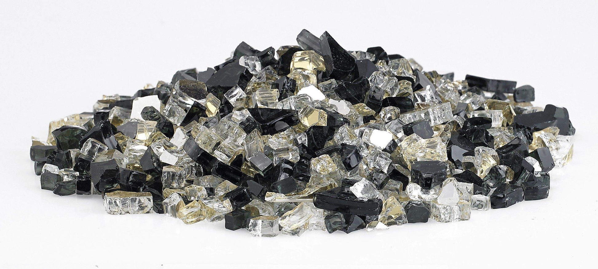 American Fire Glass 1/2-Inch Premium Fire Glass, 10 lbs, Las Vegas Reflective