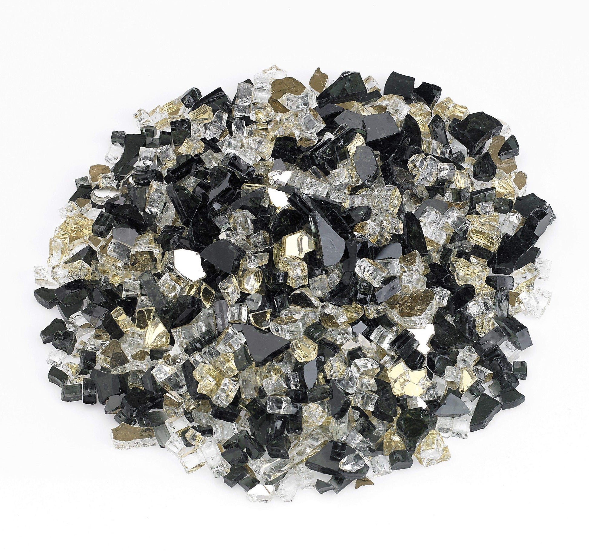 American Fire Glass 1/2-Inch Premium Fire Glass, 10 lbs, Las Vegas Reflective