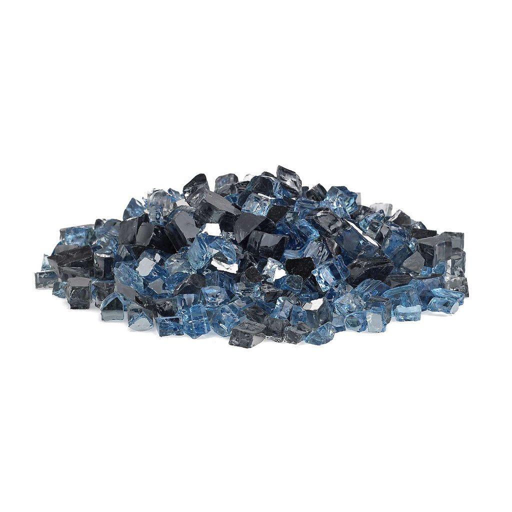 American Fire Glass 1/2-Inch Premium Fire Glass, 10 lbs, Maui Breeze Reflective