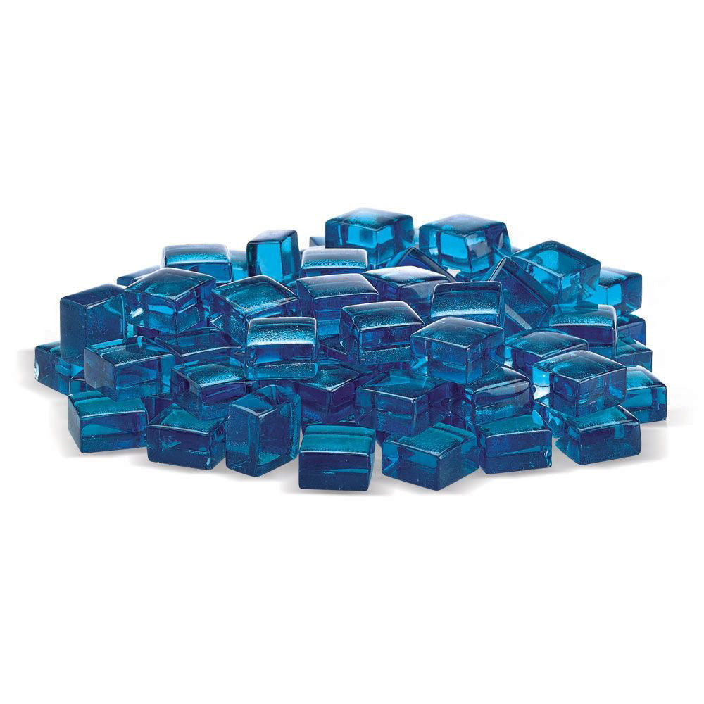 American Fire Glass 1/2-Inch Fireglass 2.0, 10 lbs, Pacific Blue Luster