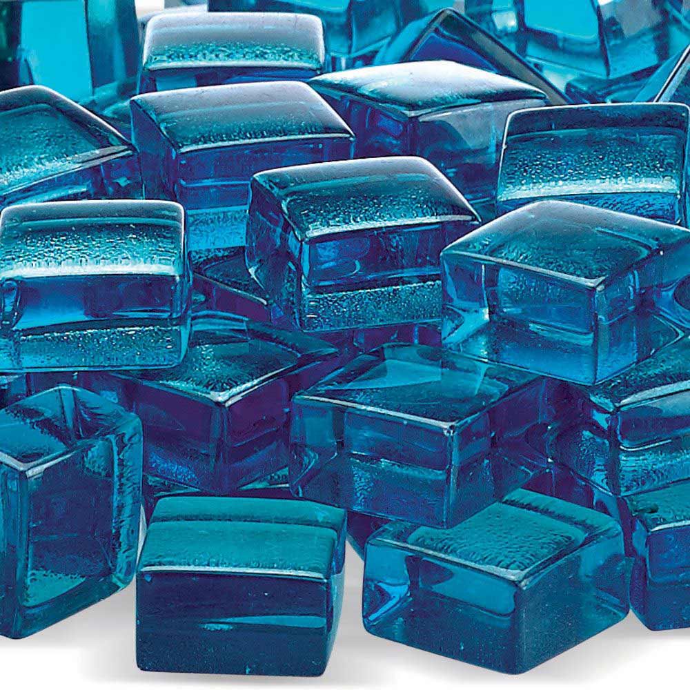 American Fire Glass 1/2-Inch Fireglass 2.0, 10 lbs, Pacific Blue Luster