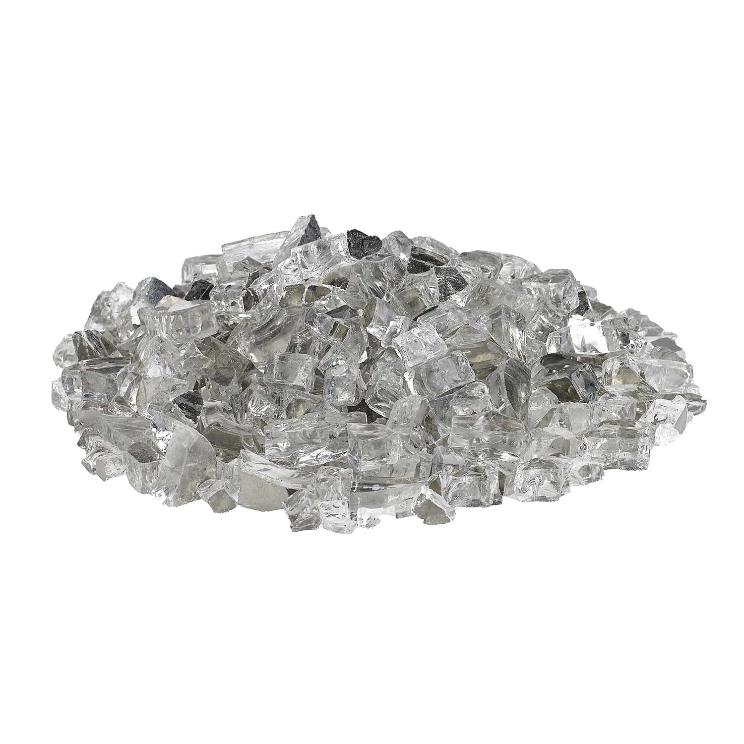 American Fire Glass 1/2-Inch Premium Fire Glass, 10 lbs, Starfire Reflective