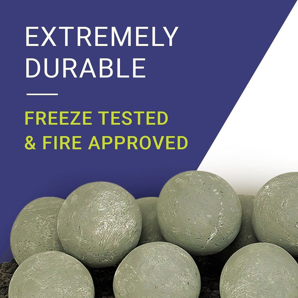 American Fire Glass Lite Stone Balls, 6 Stone Set