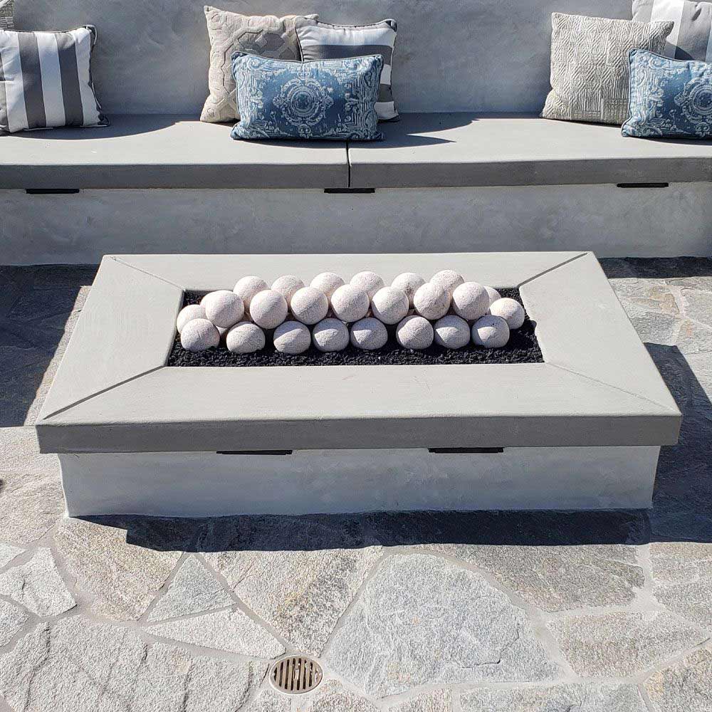American Fire Glass Lite Stone Balls, 6 Stone Set