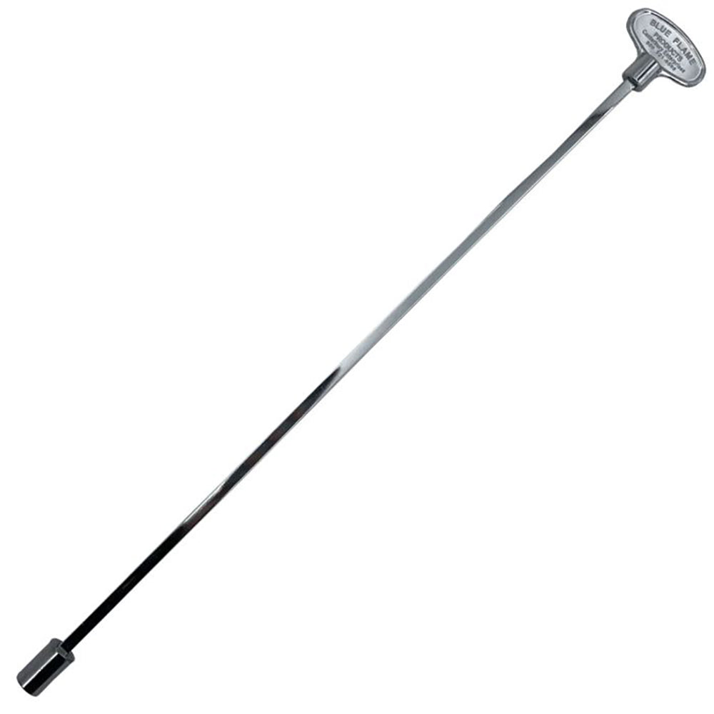 American Fire Glass 18-Inch Polished Chrome Universal Gas Key