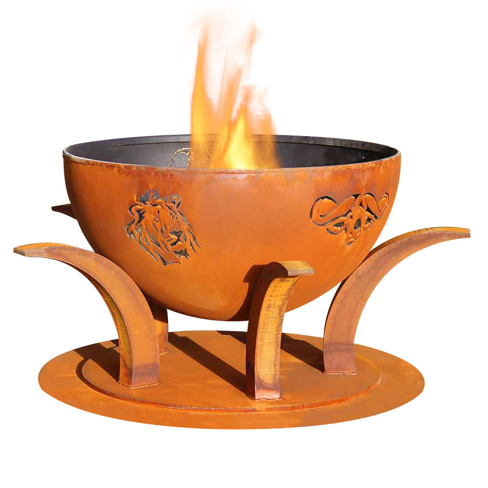 Fire Pit Art AFC Africa's Big Five Gas Fire Pit
