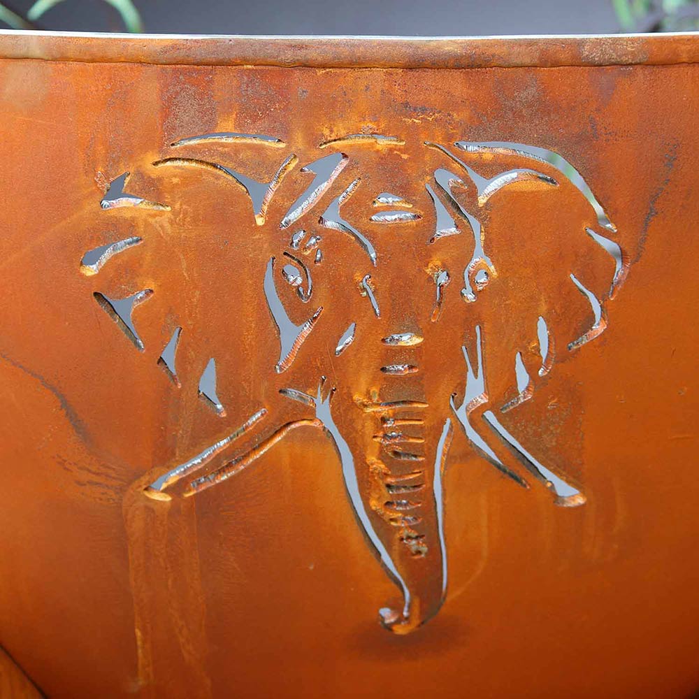Fire Pit Art AFC Africa's Big Five Gas Fire Pit