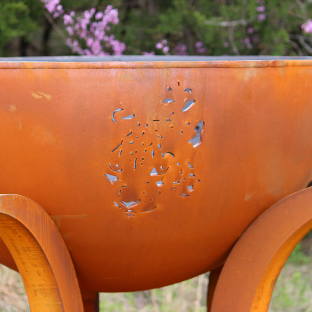 Fire Pit Art AFC Africa's Big Five Gas Fire Pit