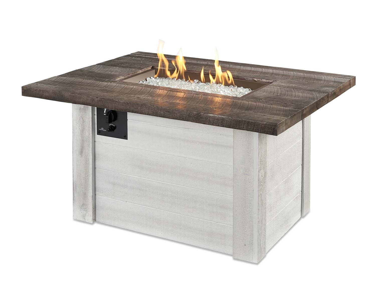 The Outdoor GreatRoom Company ALC-1224 Alcott Gas Fire Pit Table, 36.75x48-Inches