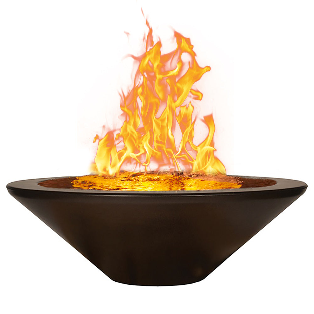 Fire by Design APGREWB60 Round Geo Essex 60-Inch GFRC Fire on Water Bowl
