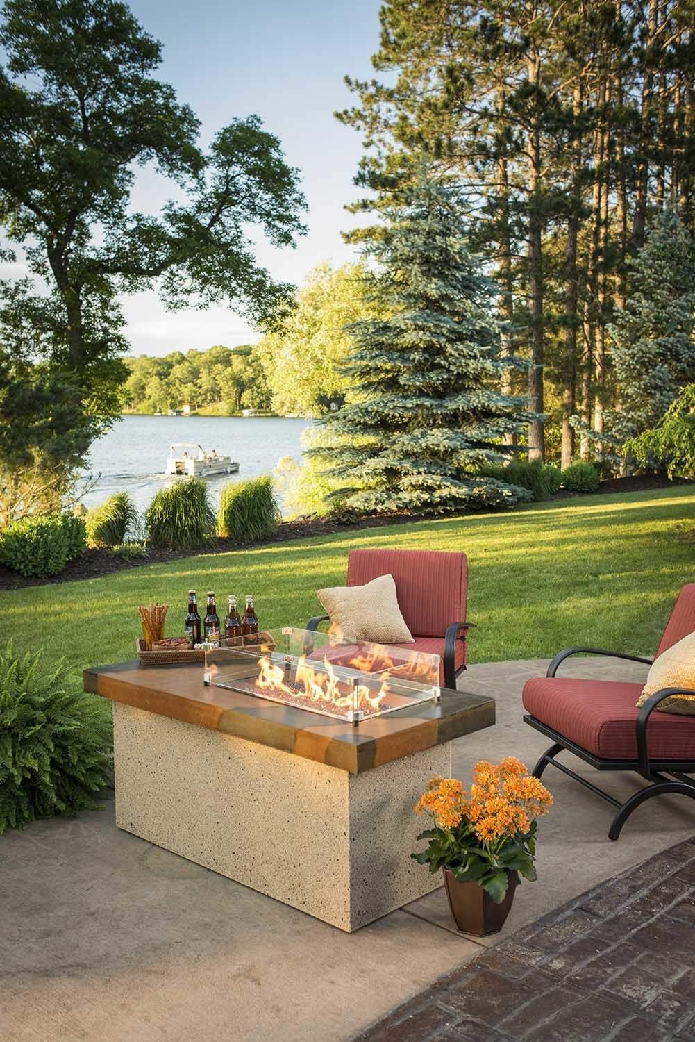 The Outdoor GreatRoom Company Glass Guard for 96-Inch Linear Crystal Fire Burner, 15.5x98-Inch