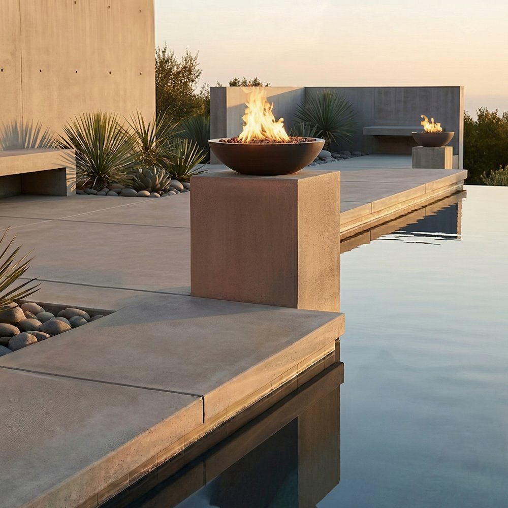 Warming Trends AON 32-Inch Aura Concrete Gas Fire Bowl