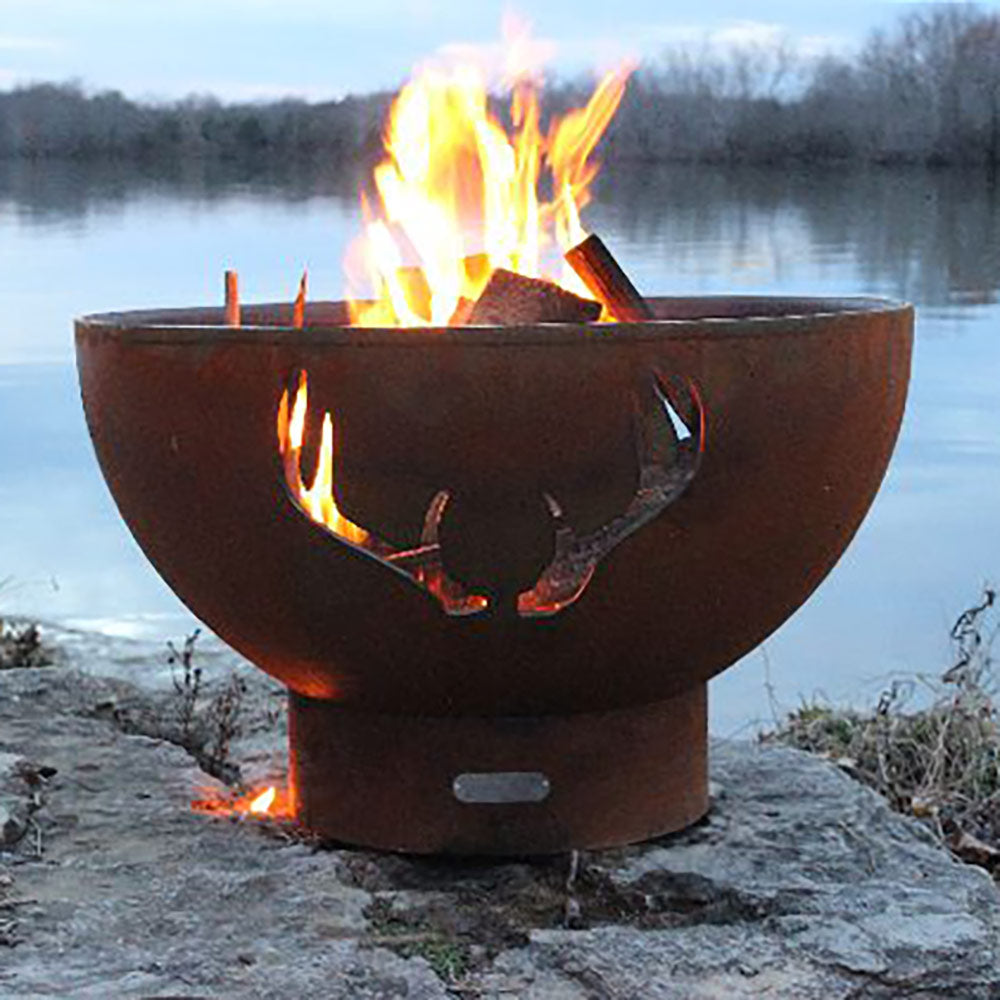 Fire Pit Art Antlers Fire Pit - Thumbnail 5
