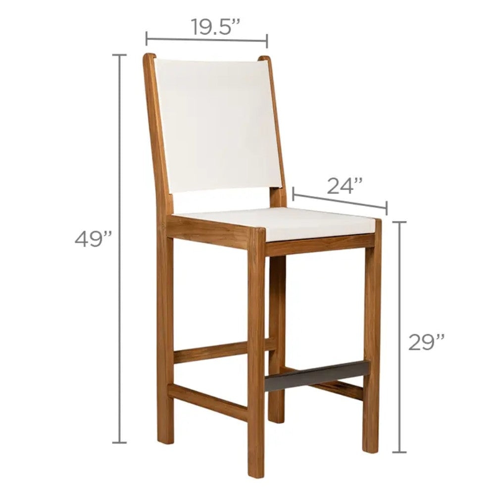 Royal Teak Collection Sailmate Bar Sling Chair