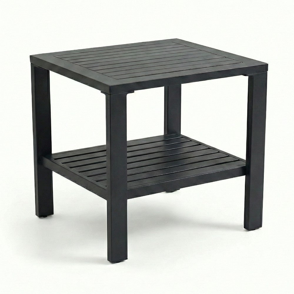 Royal Teak Collection Barcelona Side Table with Shelf