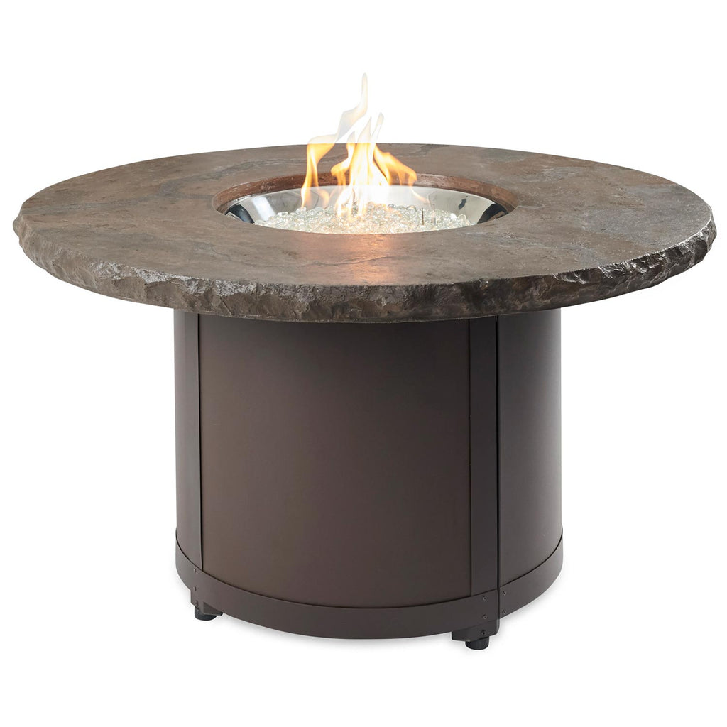The Outdoor GreatRoom Company BC-20 Beacon Chat Height Fire Pit Table, 48x48-Inches