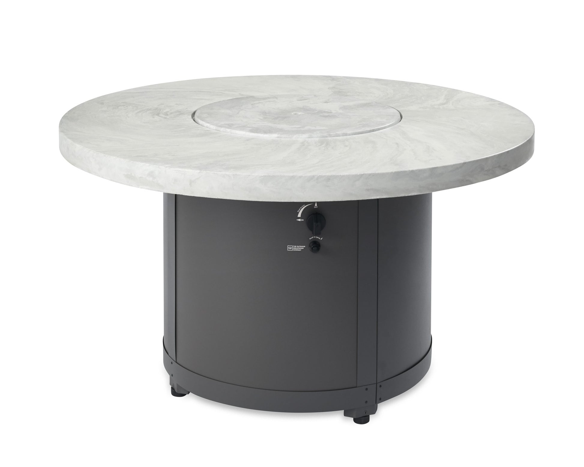 The Outdoor GreatRoom Company BC-20 Beacon Chat Height Fire Pit Table, 48x48-Inches