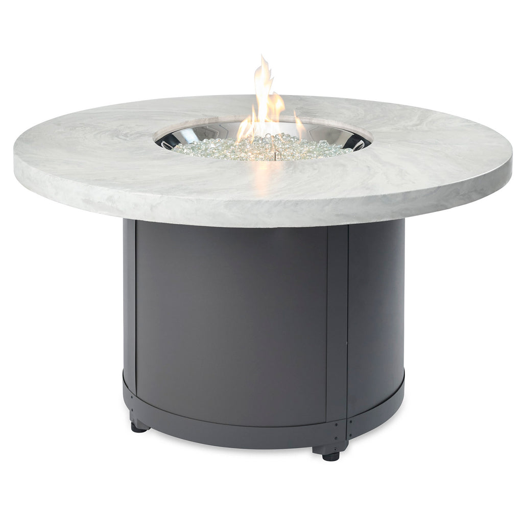 The Outdoor GreatRoom Company BC-20 Beacon Chat Height Fire Pit Table, 48x48-Inches