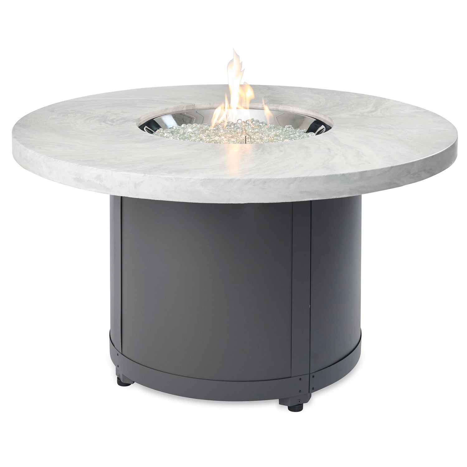 The Outdoor GreatRoom Company BC-20 Beacon Chat Height Fire Pit Table, 48x48-Inches
