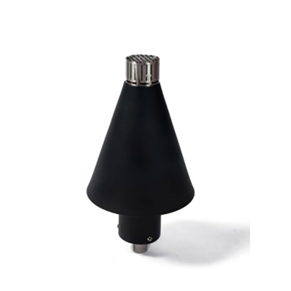 Fire by Design Black Cone Gas Torch Head with Black Powder-Coated Pole