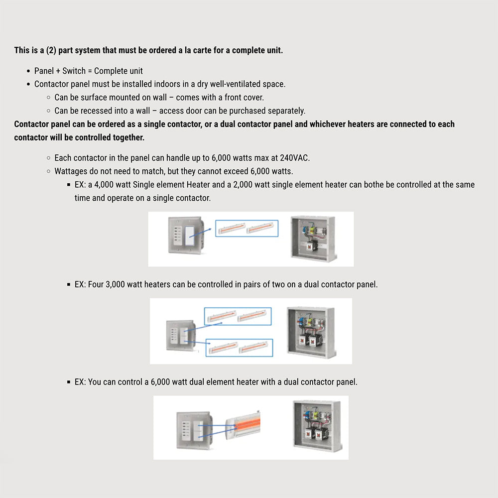 Bull Single Heater Contactor Panel with Digital Timer