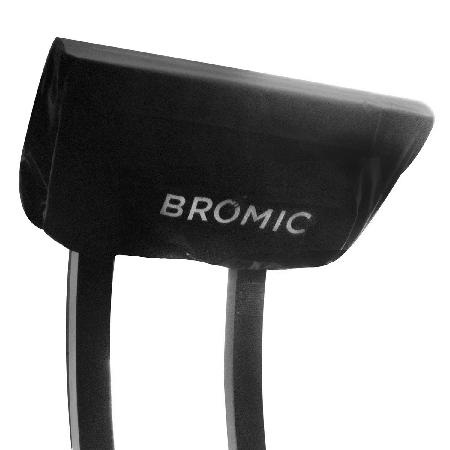 Portable gas heater head cover, black with Bromic logo on front