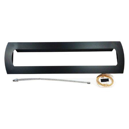 Ceiling recess kit mounting frame with wire lead, dark metal