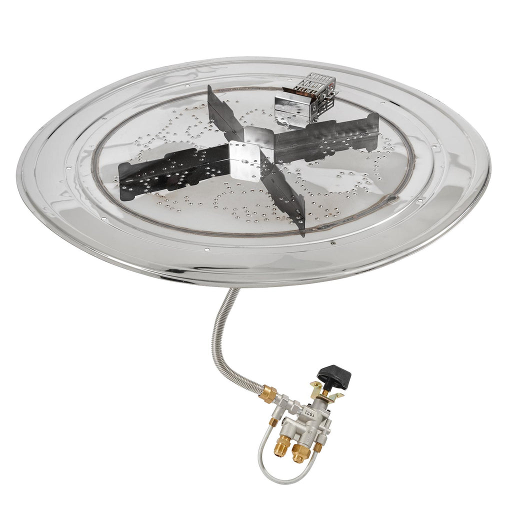 The Outdoor GreatRoom Company Crystal Fire Plus Spark Ignition Fire Pit Burner Insert
