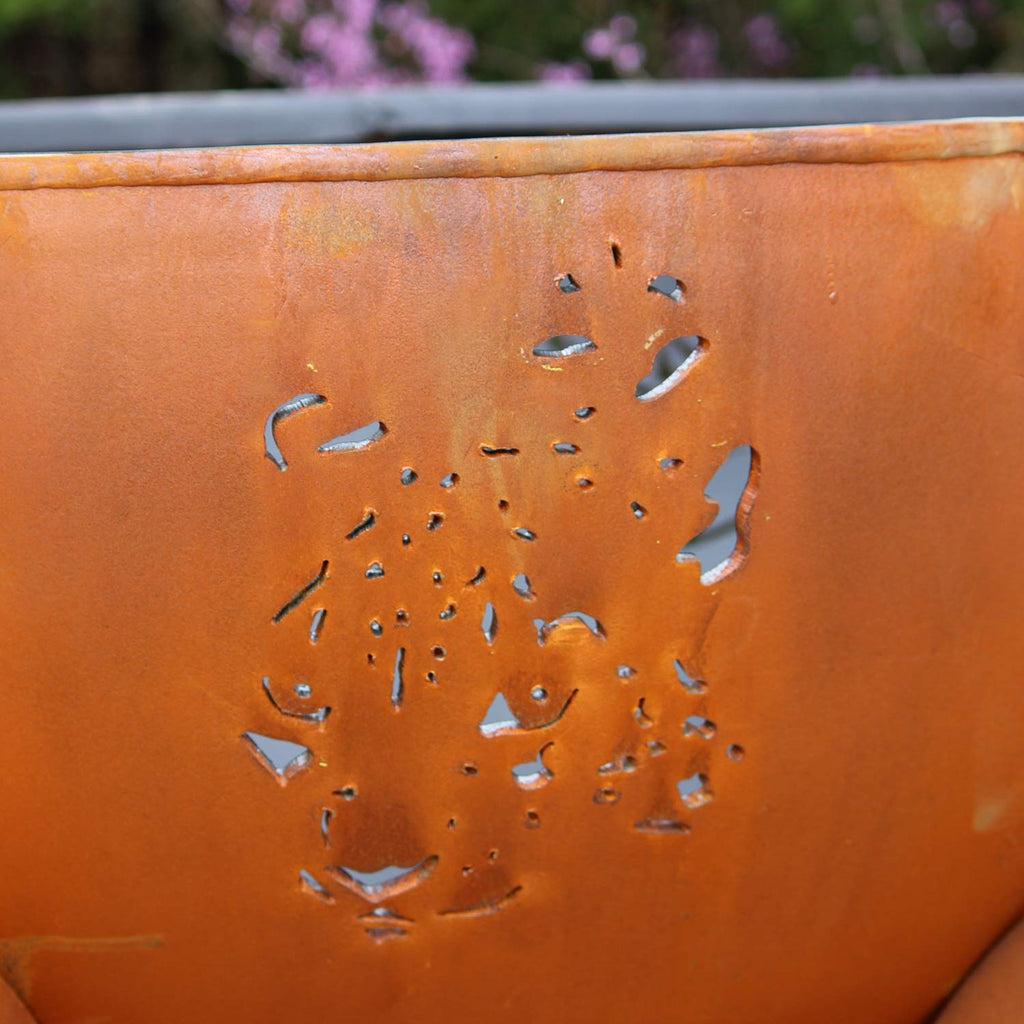 Fire Pit Art Africa's Big Five Wood Fire Pit