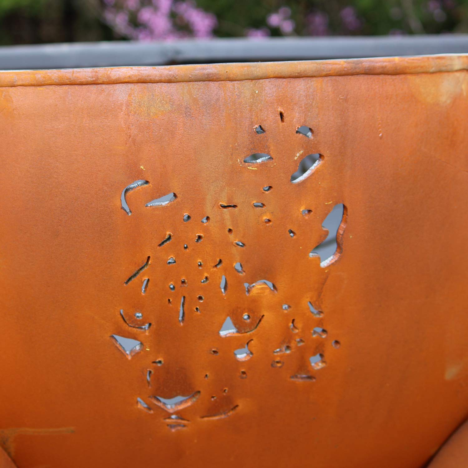 Fire Pit Art Africa's Big Five Wood Fire Pit