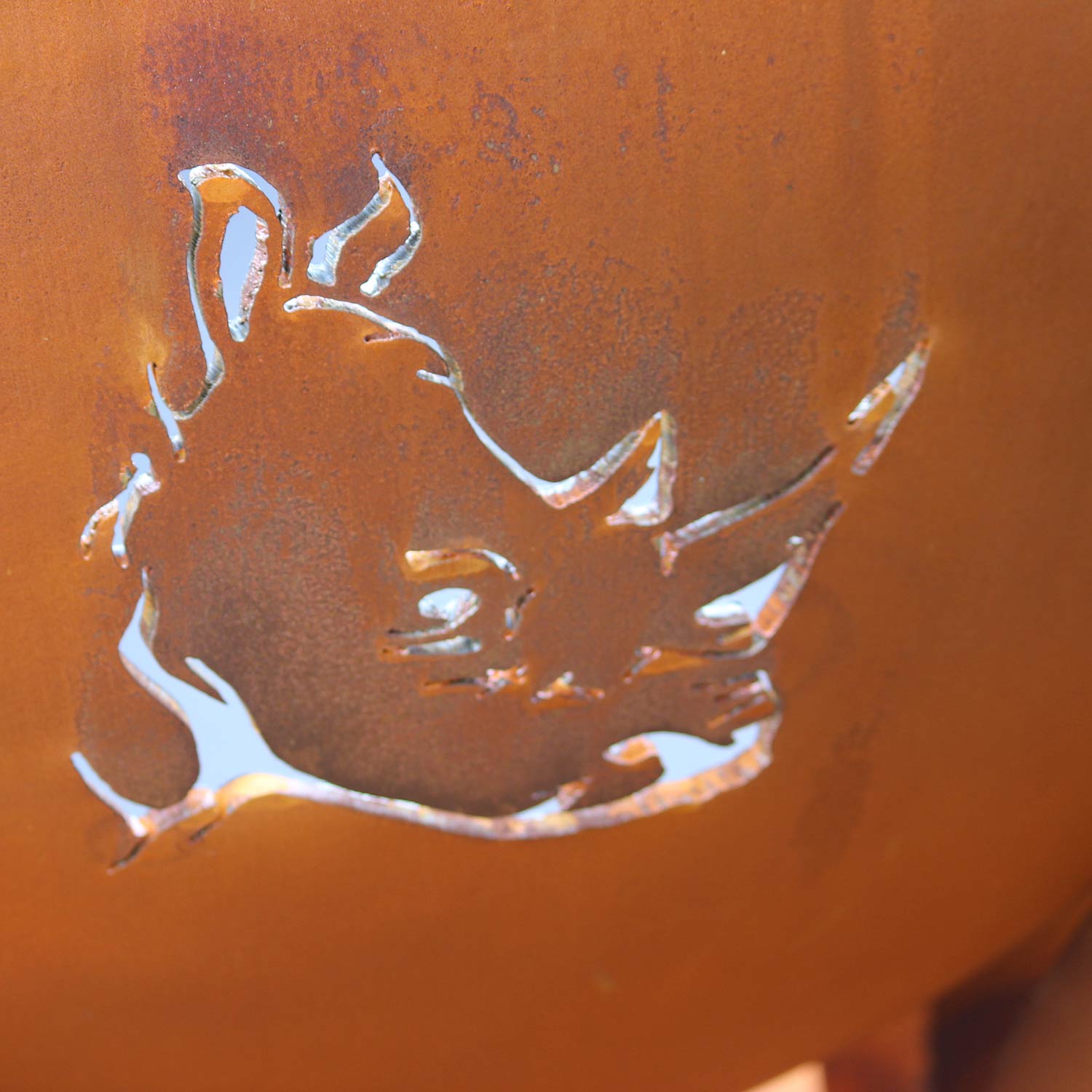 Fire Pit Art Africa's Big Five Wood Fire Pit