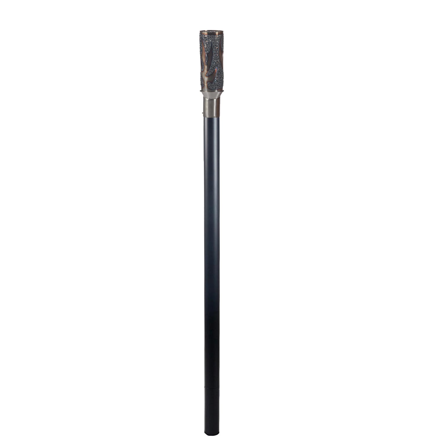 Fire by Design Bird of Paradise Gas Torch Head with Black Powder-Coated Pole