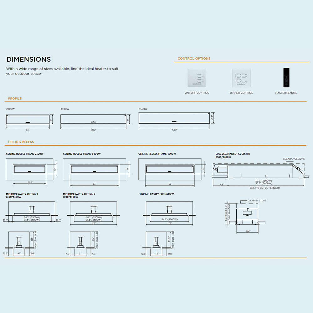 Bromic BR-EPLA45-316 Platinum Marine-Grade Electric Heater, 4500W
