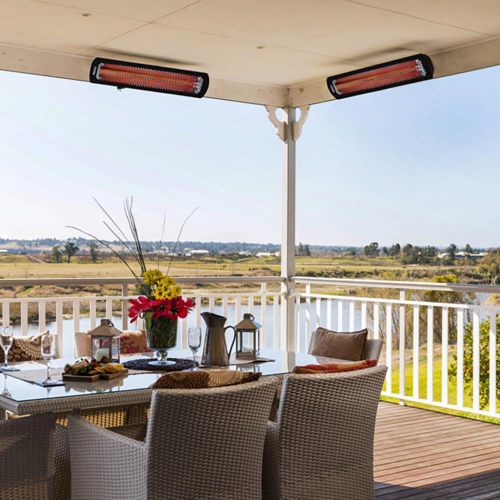 Bromic Tungsten Smart-Heat Black Electric Heater, 4000W