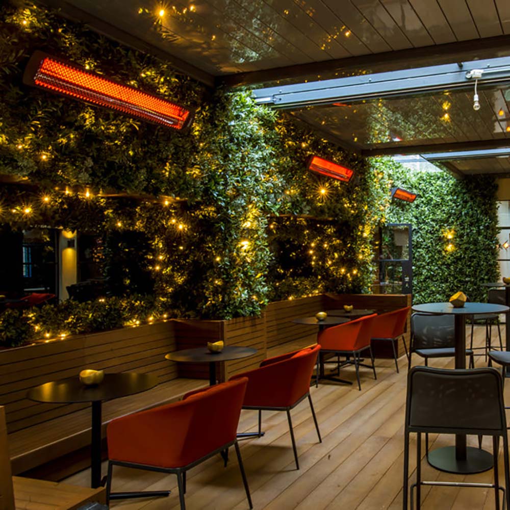 Bromic Tungsten Smart-Heat Black Electric Heater, 4000W